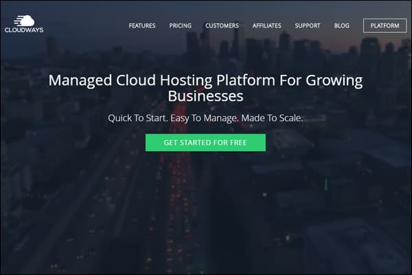 Meilleure société d'hébergement Web cloud # 2 - Cloudways
