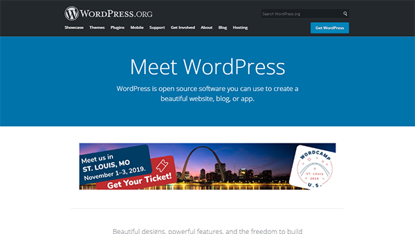 Wordpress - Free Dreamweaver- ի այլընտրանք (CMS)