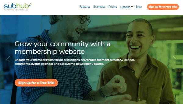 SubHub - Ndërtues i faqeve në internet me anëtarësi