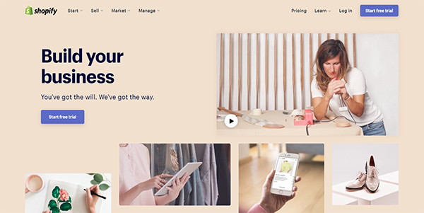 Shopify - Ndërtuesi i faqeve të internetit më të lehtë për tregti elektronike