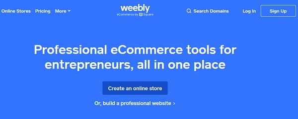 Weebly - Ազատ էլեկտրոնային առևտրի պատրաստ կայքերի պատրաստող կայք