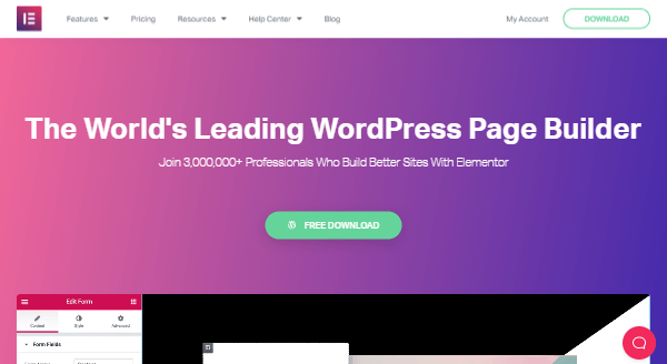 Elementor - ปลั๊กอินสร้างเว็บไซต์ที่ดีที่สุดสำหรับ WordPress