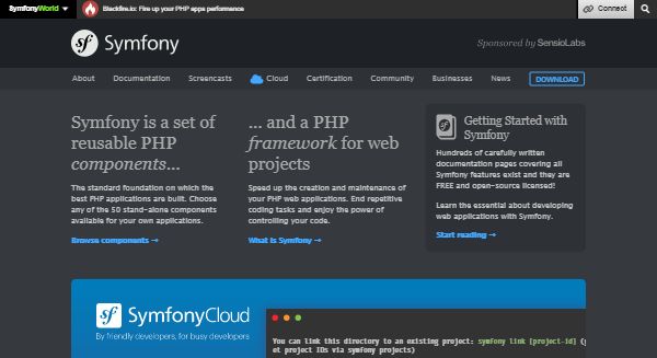 Symfony - бесплатное программное обеспечение с открытым исходным кодом для веб-дизайна