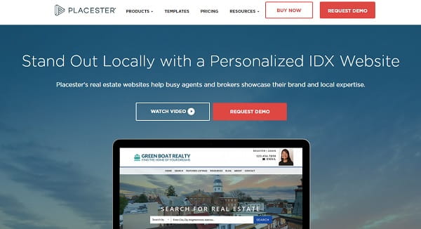 Placester - เว็บไซต์อสังหาริมทรัพย์ส่วนบุคคล