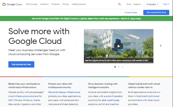 Google Cloud - die beste platform vir WordPress deur Google