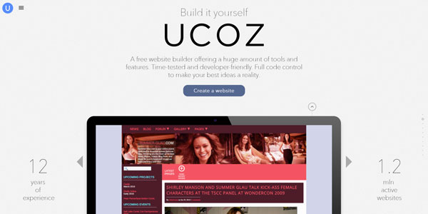 uCoz - GRATIS sportgemeenskap webwerfbouwer