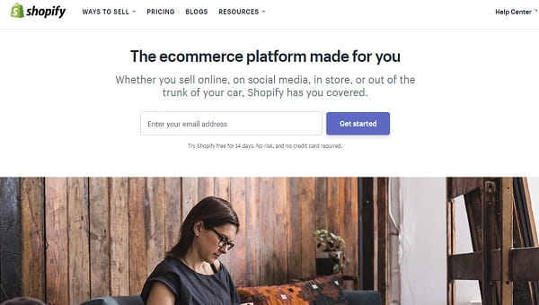 Shopify - Alternatiewe vir e-handel en inkopiemandjies