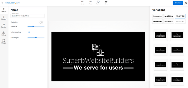 Nhà sản xuất logo Sitebuilder