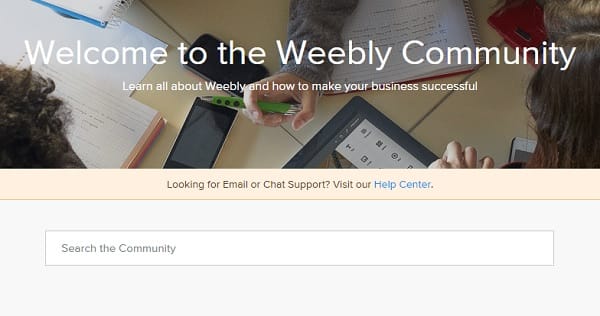 Cộng đồng Weebly