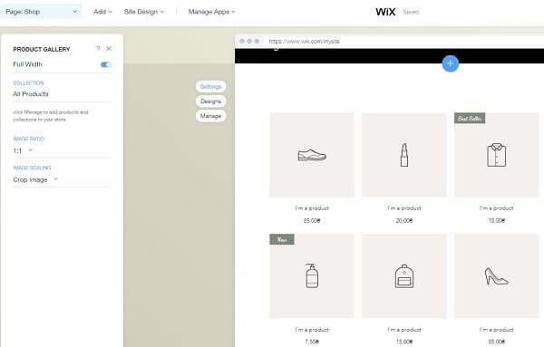 Wix Store Editor
