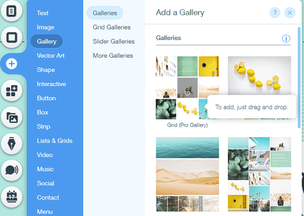 Wix Gallery