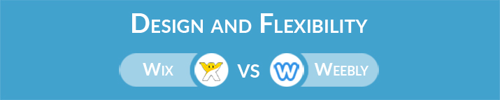 Wix vs Weebly: Disenyo at kakayahang umangkop