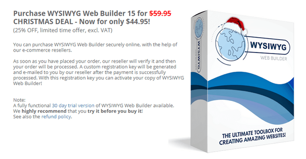 WYSIWYG Web Builder Стоимость